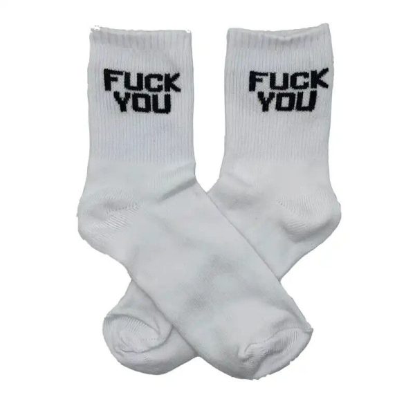 Tenis de Diseño Fuck You Blanca