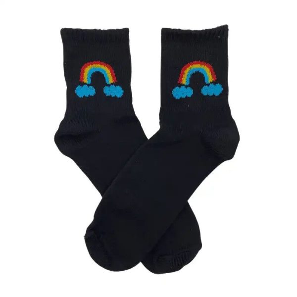 Tenis de Diseño Arcoiris Negro