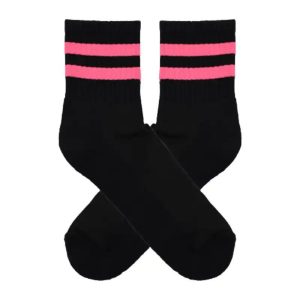 Tenis con Toalla Negro con Fucsia