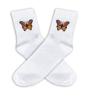 Tenis de Diseño Mariposa Naranja
