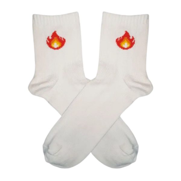 Tenis de Diseño Fuego Blanco