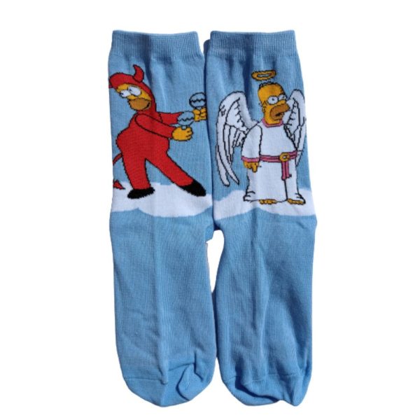 Media Caña Style Homero Angel y Demonio - Los Simpsons