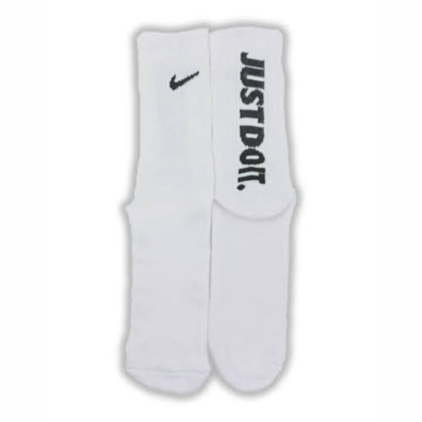 Media Caña Premium Nike Just Do It Blanca