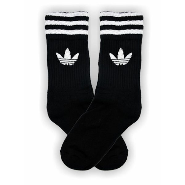 Media Caña Premium Adidas Negra Horizontal