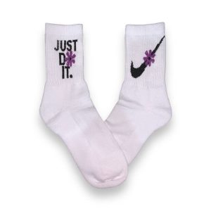 Media Caña Toalla Nike Just Do It Flor