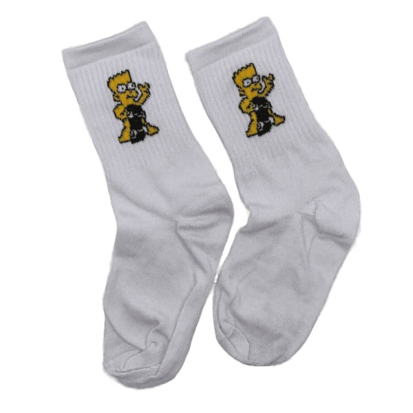 Tenis de Diseño Bart Desnudo con Patineta - Los Simpsons