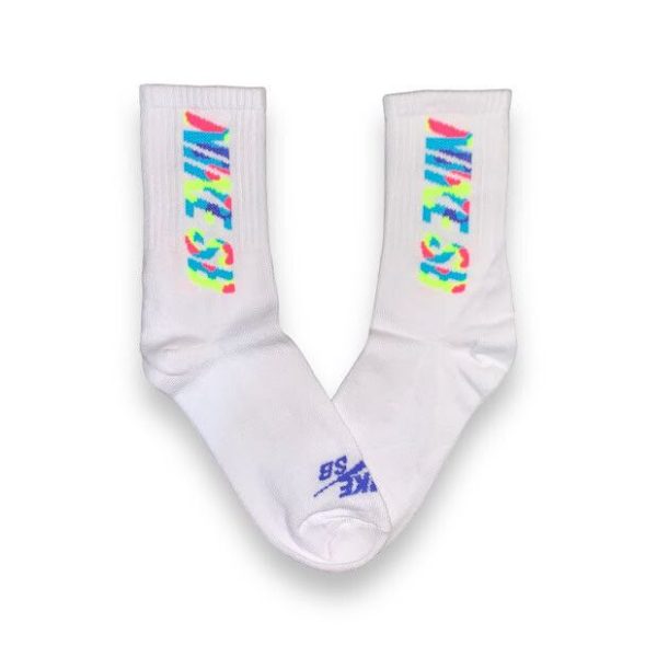 Media Caña Premium Nike SB Blanca Colores