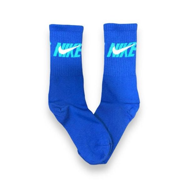 Media Caña Premium Nike Azul y Celeste