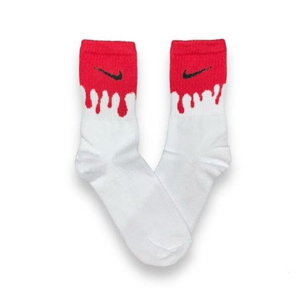 Media Caña Premium Nike Derretido Rojo 2