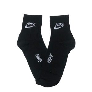Soquete Alto Nike Negro Pipeta Blanca