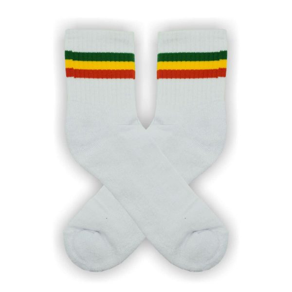 Tenis con Toalla Blanco con Bandera Rasta