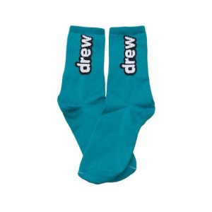 Media Caña Premium Drew Letras Aqua