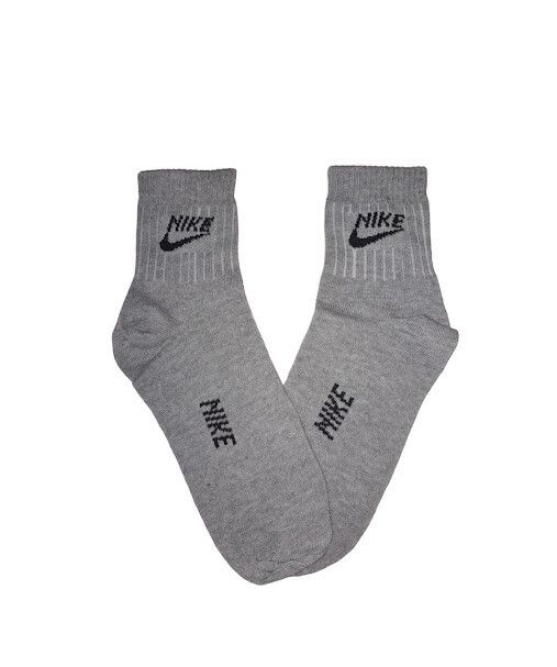 Soquete Alto Nike Gris Pipeta Negra