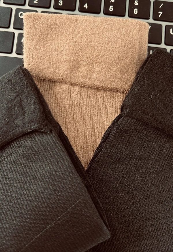 Tenis Termico Negro (Con Piel)