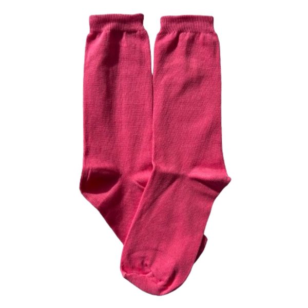 Media Caña Premium Lisa Fucsia