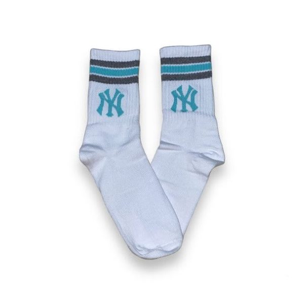 Media Caña Premium NY Blanca y Celeste (New York)