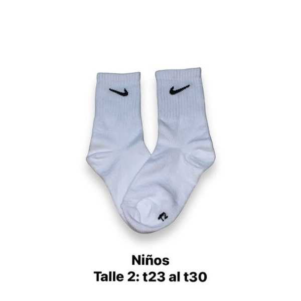 Media Caña Kids Nike Blanca Talle 2