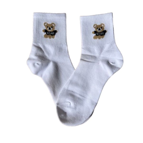 Tenis de Diseño Blanco Oso Bear