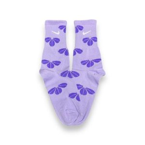 Media Caña Premium Nike Petalos Violeta Claro