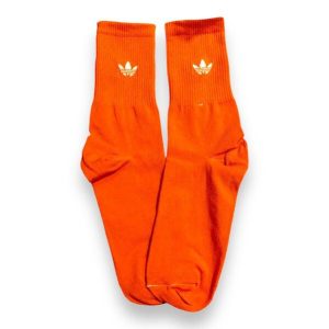 Media Caña Premium Adidas Naranja Solo Logo
