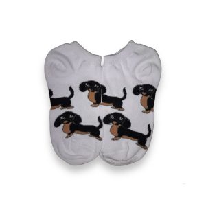 Soquete Perro Salchicha Marron Oscuro