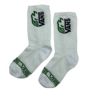 Media Caña Premium Vans Blanca Spitfire Verde