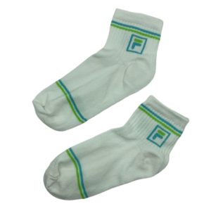 Soquete Alto Fila Blanco y Verde