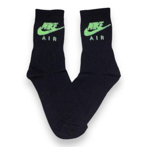 Media Caña Premium Nike Air 3D Negra y Verde
