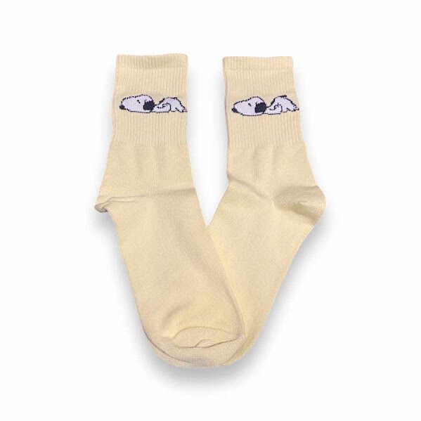 Media Caña Style Snoopy Amarilla