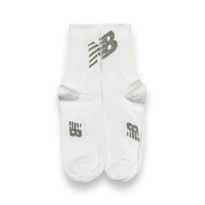 Media Caña Premium New Balance Blanca y Gris