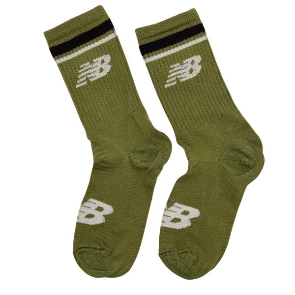 Media Caña Premium New Balance Verde con Negro y Blanco