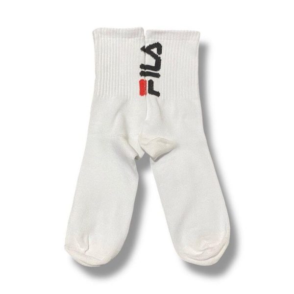 Media Caña Premium Fila Atras Blanca