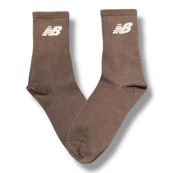 Media Caña Premium New Balance Marron