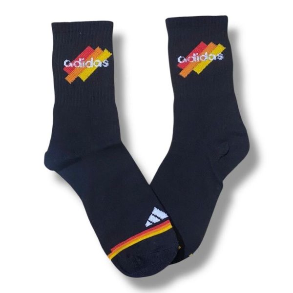 Media Caña Premium Adidas Negro Vintage Vibes