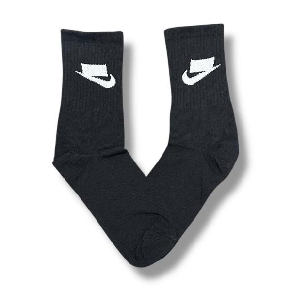 Media Caña Premium Nike Tapado Negra