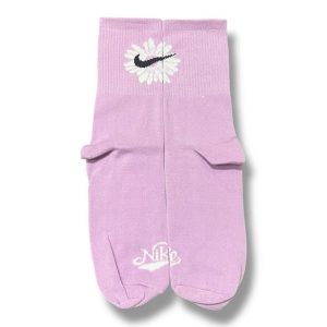 Media Caña Premium Nike Rosa Flor