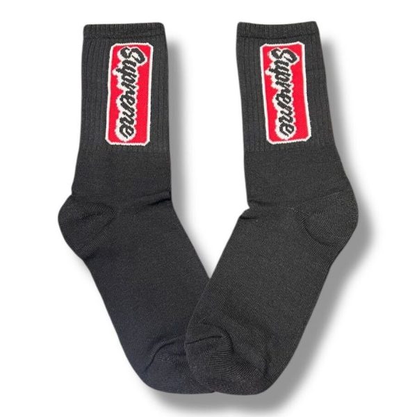 Media Caña Premium Supreme Black Bricklane Red