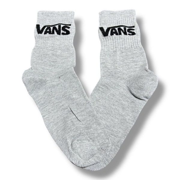 Media Caña Premium Vans Gris