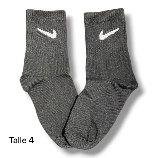 Media Caña Kids Nike Negra Talle 4