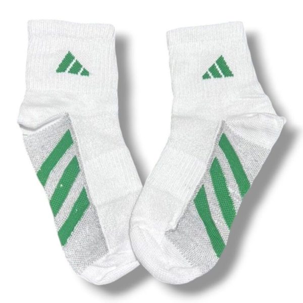 Soquete Alto Adidas Blanco con Verde